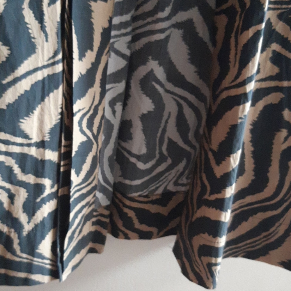 Ganni Zebra Print Cotton Dress - Picture 9 of 14